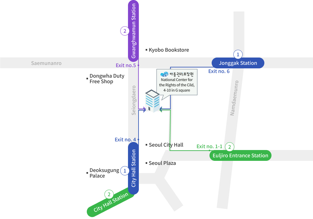 아동권리보장원 오시는길 이미지